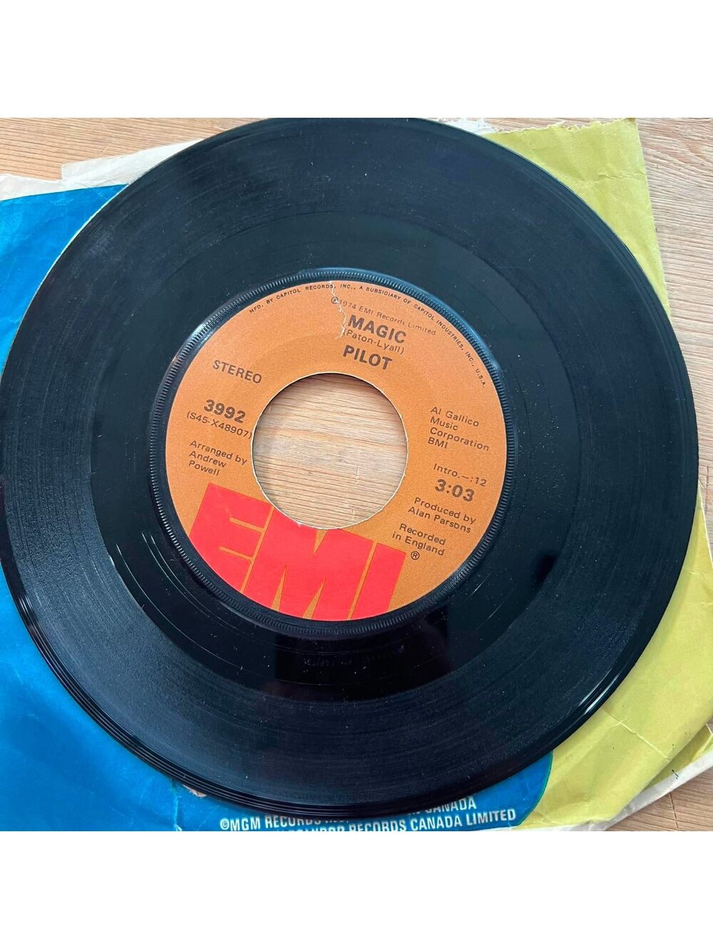 Pilot - Magic/Just let me Be 45rpm VG+ R90